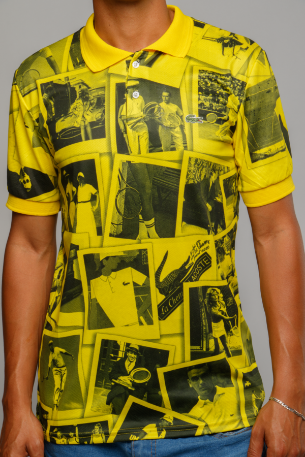 Polo Lacoste Polaroid Dri Fit Limitada - Amarela