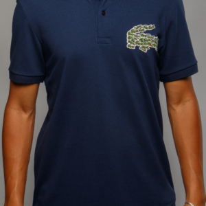 Polo Lacoste Magic Croc - Azul Marinho