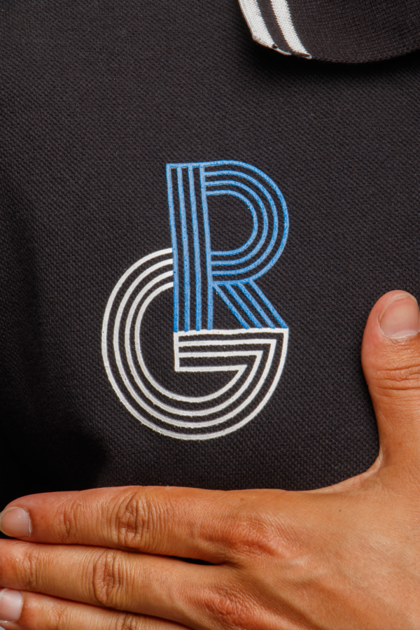 Polo Lacoste Striped Roland Garros - Preta - Imagem 2