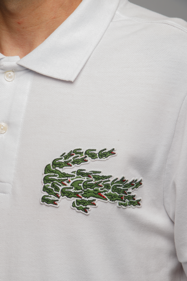 Polo Lacoste Magic Croc - Branca - Imagem 2