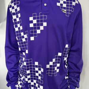 Polo Lacoste Manga Longa - Roxo