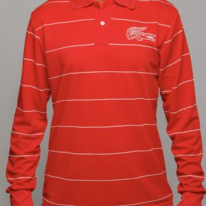Polo Lacoste Manga Longa Vermelha