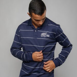 Camiseta Polo Manga Longa Lacoste