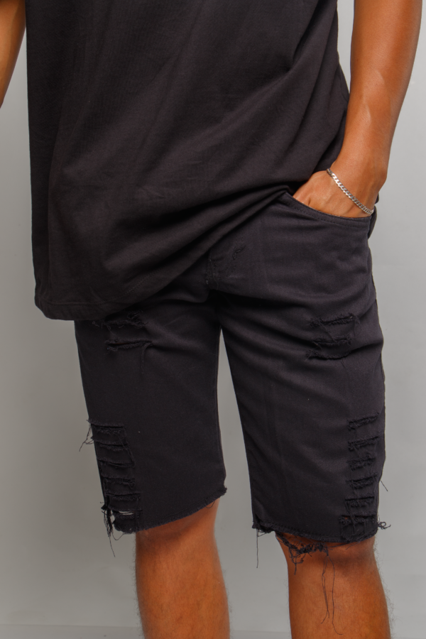 Bermuda Jeans Preto