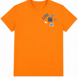 Camiseta Lacoste Bordado Laranja