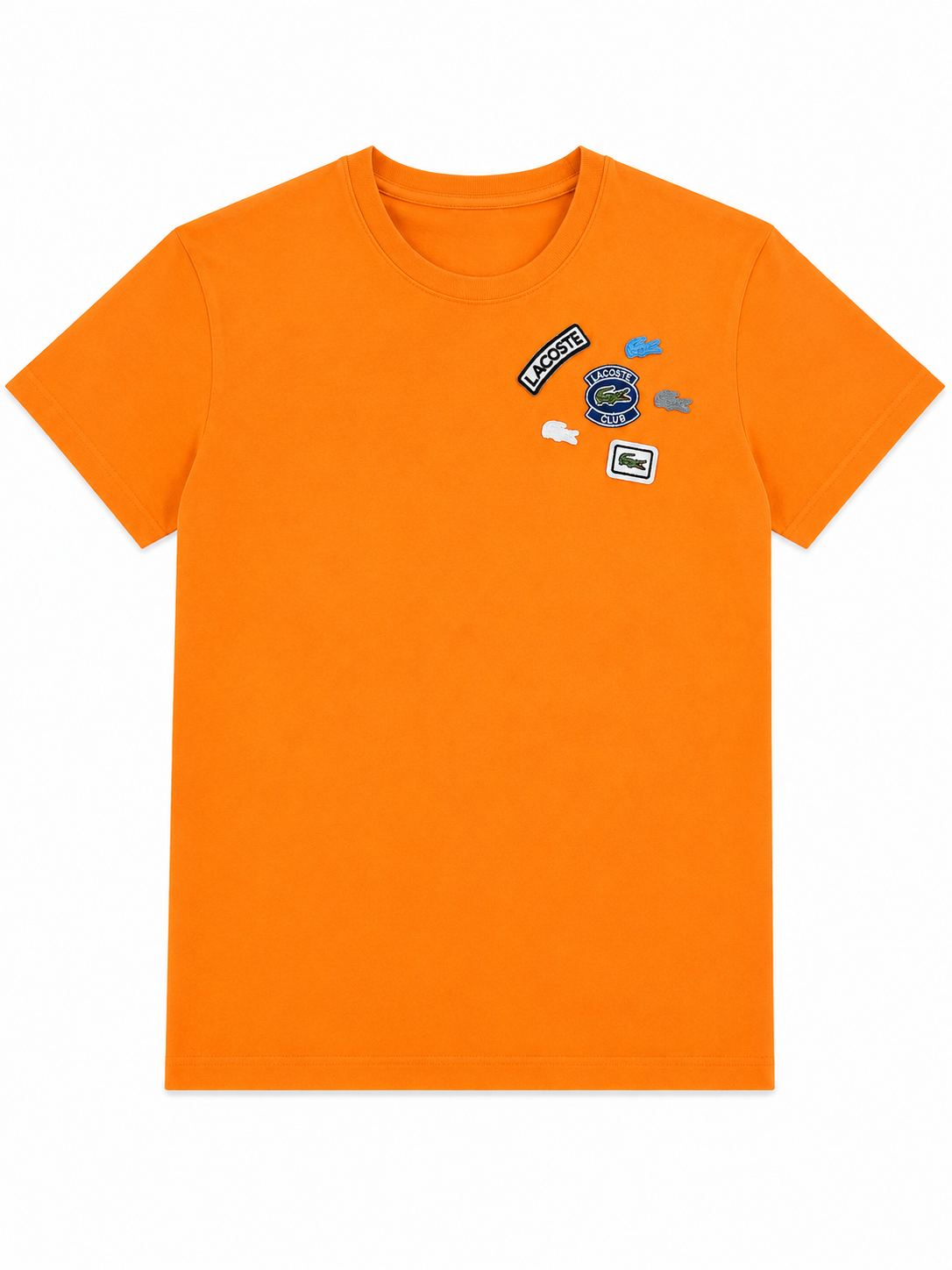 Camiseta Lacoste Bordado Laranja
