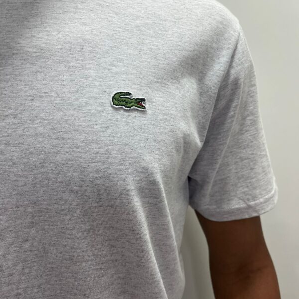 Camiseta Lacoste Bordado Mescla Claro - Imagem 2