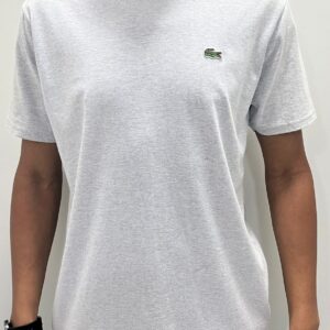 Camiseta Lacoste Bordado Mescla Claro