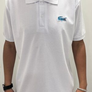 Polo Lacoste Bordado Branca