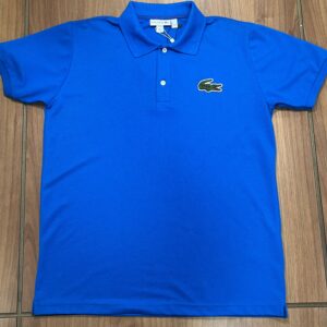Polo Lacoste Bordada Azul
