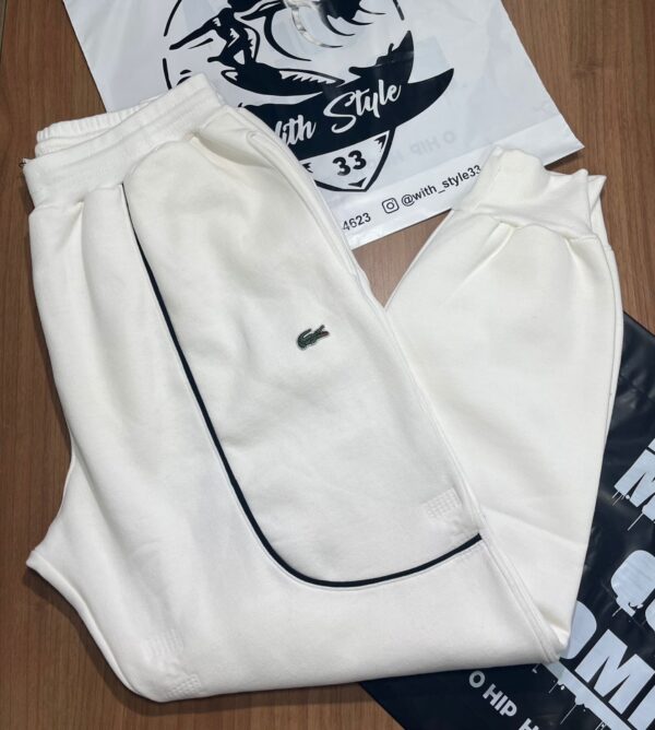 Calça Moletom Lacoste Branca