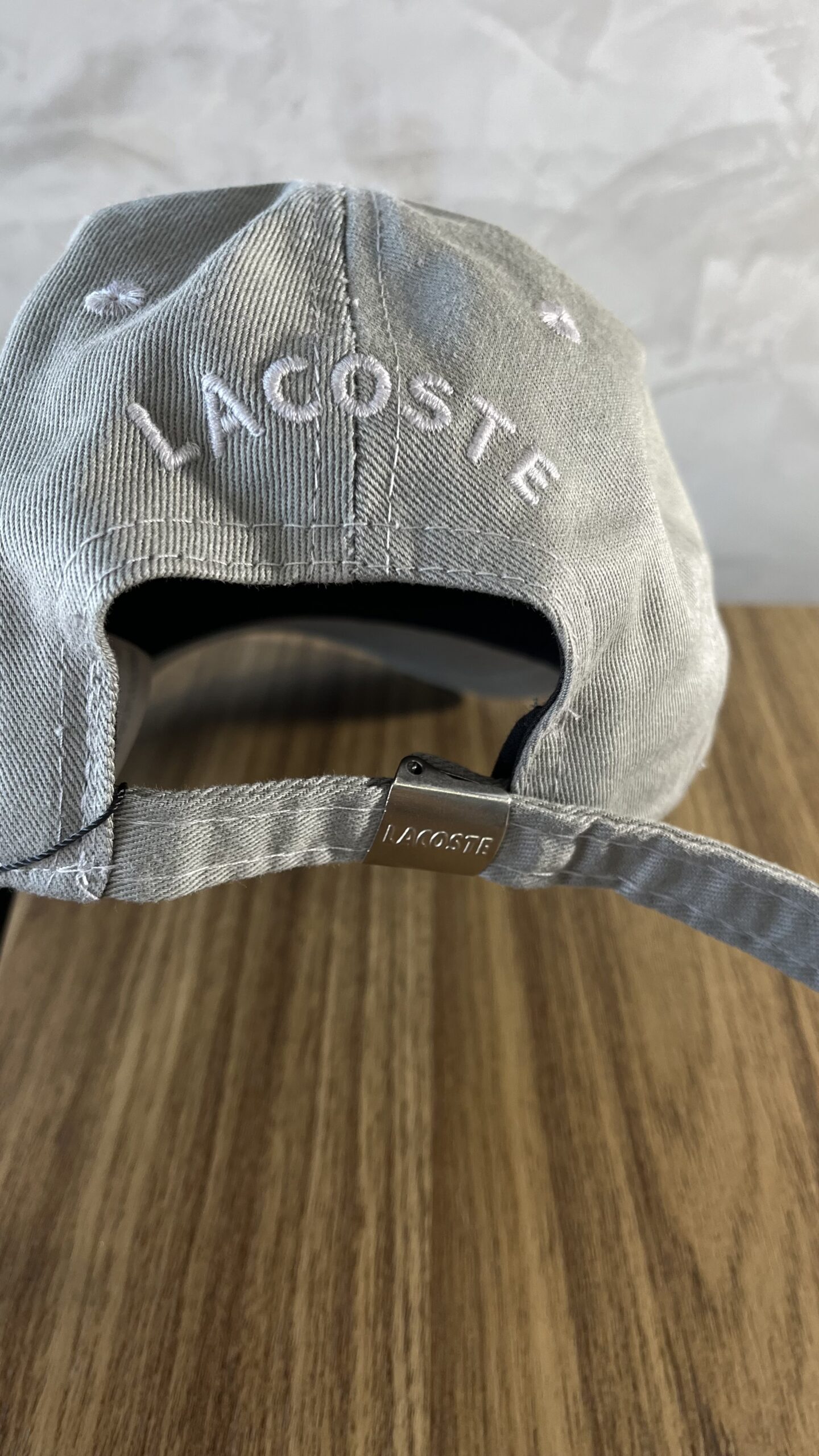 Boné Lacoste Cinza Big Croc - Imagem 3