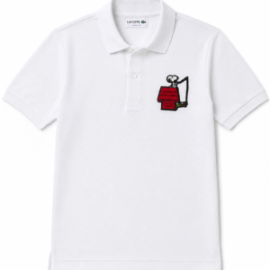 Polo Lacoste Masculina Edição Snoopy Branca