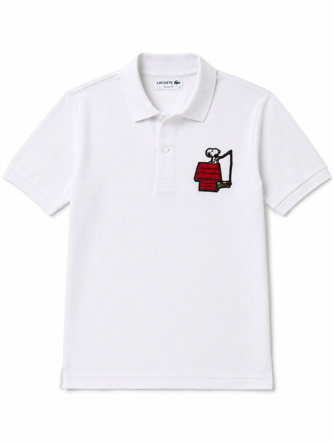 Polo Lacoste Masculina Edição Snoopy Branca
